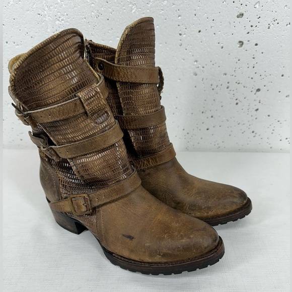 Freebird Women’s size 7 Apex Brown Distressed Triple Buckle Boots - Picture 17 of 17